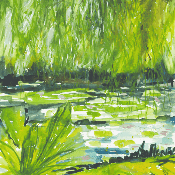 Willows, Cindy Rawlings, watercolour on paper