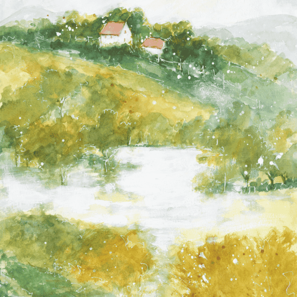 Cornwall Country, Cindy Rawlings, mixed media