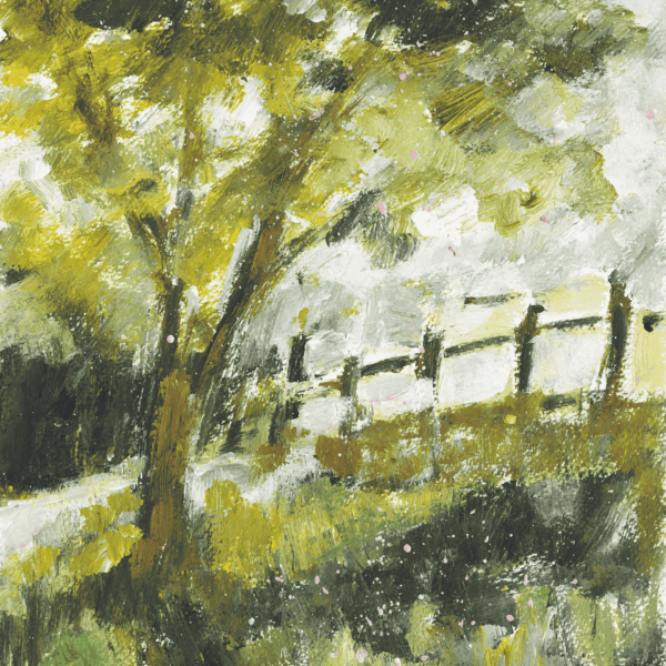 The Horse Farm, Cindy Rawlings, acrylic on paper